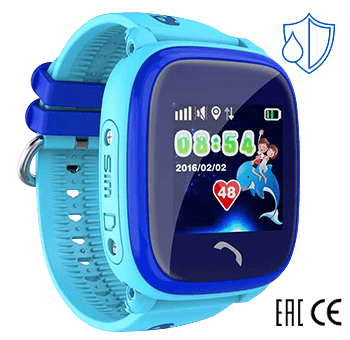 Умные часы Smart Baby Watch W9 голубой